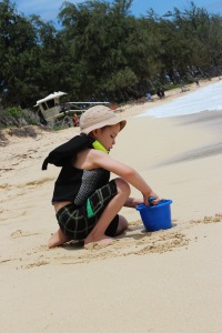 Nothing like a bucket and sand 